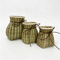 Panier en bambou tressé multifonctionnel fait main, idéal pour la pêche, les fleurs, le rangement des articles divers pour la cuisine et la décoration du salon - Vente en gros à prix abordable