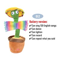 Cactus dansant en peluche unisexe, cactus dansant à répétition avec remplissage en coton PP