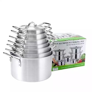 Hot bán 7 cái chất lượng cao không dính nấu ăn lớn nồi <span class=keywords><strong>Cookware</strong></span> <span class=keywords><strong>Set</strong></span> Die Cast nhôm không dính với đôi xử lý cho nhà bếp - Product Image 6