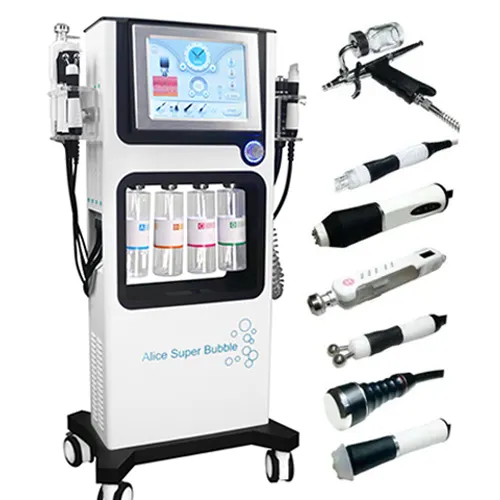 Máquina de belleza profesional 8 en 1 Hydra Hydro Oxygen Facial Machine Spa Jet Face Máquinas para el cuidado de la piel
