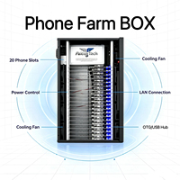 Boîtier de carte mère pour ferme mobile Android, Rack complet pour ferme de téléphones, Boîtier de ferme de téléphones pour bot de clics automatique sur les réseaux sociaux