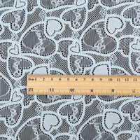 Vente en gros d'usine, tissu en dentelle éco-responsable et tendance, 90% nylon, 10% élasthanne, largeur 150 cm, tissu en dentelle élastique pour robes