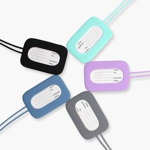 Etiqueta de Goma Personalizable, Duradera y Reutilizable para Equipaje y Tarjetas de Crédito RFID, con Nombre Personalizado, para Regalos Promocionales de Viaje - Product Image 1