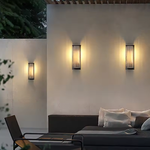 Zeal Lighting apliques decoración exterior lineal pared solar jardín luces LED impermeable al aire libre lámparas de pared - Product Image 4