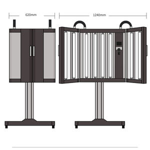 Half Cabin <span class=keywords><strong>UV</strong></span> Fototerapia KN-4002B1 311nm Banda estreita UVB Ultravioleta Terapia Máquina para Vitiligo Psoríase <span class=keywords><strong>Eczema</strong></span> - Product Image 6
