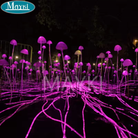 Boule lumineuse de fibre optique imperméable de couleur de RVB enterrée par paysage extérieur pour la décoration de jardin de fleur