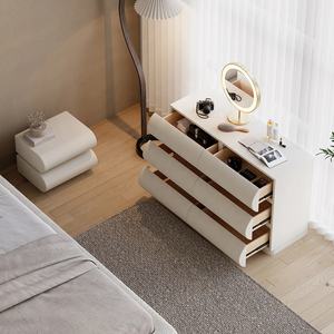 Cassettiera moderna Custom cassettiera avvolti in ecopelle Bumping Design credenza per soggiorno <span class=keywords><strong>ingresso</strong></span> comodino armadio - Product Image 4