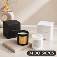 Bougie parfumée en cire de soja LF Luxury Floral Rose Scent pour cadeau de mariage, bougie parfumée personnalisée, OEM ODM