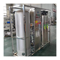 Système de filtration par osmose pour le traitement de l'eau de 500 L pour machine à glace / Machine à eau pure par osmose inverse de 1000 L sur plateforme en acier inoxydable