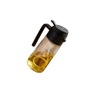 2 In1 Oil Sprayer and Dispenser <b>Bottle</b> 470ml Glass Olive Oil Mister for Air Fryer Salad BBQ and Kitchen Cooking - Product Image 1