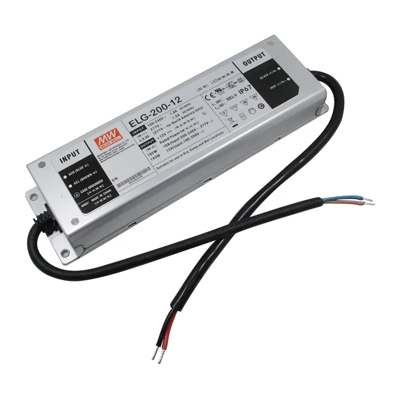 Meanwell ELG-240 LED Switching Power Supply 12v 24v 50V 40w 50W 75W 100W 150W 200W 240W 250w 300W Waterproof Led Dimmable Driver