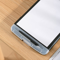 Dossier d'entraîneur de basket-ball personnalisé en cuir PU portefeuille de padfolio pliant menu en bois 3 couches pliable presse-papiers de stockage d'infirmière
