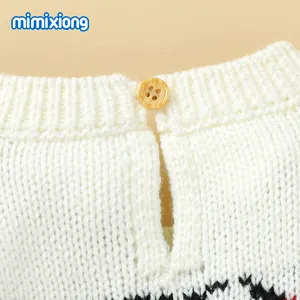 Neueste Design Girl Baby Infant Kleidung Set Schöne gestrickte Weihnachten Neugeborene Baby Sweater Shorts 2pc Set