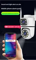 OEM/ODM Smart Small Tuya Smart Caméra de sécurité domestique sans fil Hd Cctv double objectif Ptz Speed Dome Outdoor Wifi Ip Camera