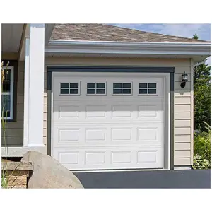 Manufacturer Usa 9*8 9*7 Warehouse Wood Look Fiberglass 8m Wide Insulated Garage Door 8'x7' for Homes