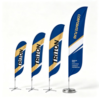 Drapeau à plumes personnalisé durable, OEM ODM, logo personnalisé, kit de drapeau publicitaire extérieur
