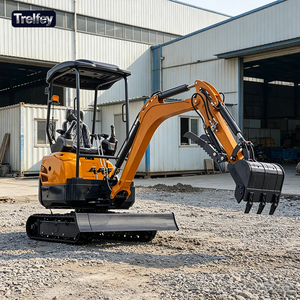 <span class=keywords><strong>Mini</strong></span>-excavatrice sur chenilles de 2 tonnes avec broyeur de souches pour le défrichement de terres agricoles - Product Image 1