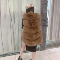 2025 hiver nouveau Style mode longues femmes naturel russe filles vestes fourrure gilet femmes