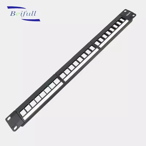Rj45 <span class=keywords><strong>1U</strong></span> 19 "port vierge Cat6 du tableau de connexions de réseau 24 avec le gestionnaire de câble - Product Image 6