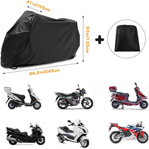Housse de protection <span class=keywords><strong>pour</strong></span> <span class=keywords><strong>moto</strong></span> en tissu Oxford 210D ultra-résistant, <span class=keywords><strong>pour</strong></span> l'intérieur et l'extérieur, avec trous <span class=keywords><strong>pour</strong></span> cadenas - Product Image 5