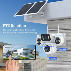Câmera de Vigilância IP 4G PTZ LS VISION HD 4K com Zoom 16X para Exterior, AI, Quatro Lentes, Quatro Telas, AOV, Painel Solar, Rede e Cartão SIM - Product Image 5