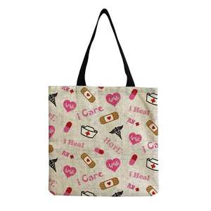 Doctor Nurse Medical Cross Shopping <b>Bag</b> Graphic Tote Handbag Harajuku Shopper <b>Bag</b> Women Eco Large-capacity Female Shoulder <b>Bag</b> - Product Image 6