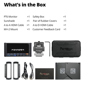 Portkeys PT6 5.2 Inch Touchscreen <strong>Camera</strong> Field <strong>Monitor</strong> 4KHDMI 3D LUT Output Live Streaming Assist Monitoring for DSLR <strong>Camera</strong> - Product Image 6