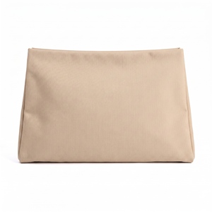 Sac de rangement élégant Off-white avec fermeture magnétique, sac cosmétique en toile pour le rangement du maquillage - Product Image 3