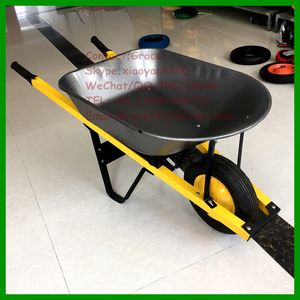 <span class=keywords><strong>Brouette</strong></span> en acier de construction résistante de 200kg 100L <span class=keywords><strong>110L</strong></span> chariot concret industriel avec le métal durable de poignée carrée pour des jardins - Product Image 2