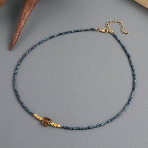 Collana di perline di riso <span class=keywords><strong>Picasso</strong></span> antico gioielli di moda da donna accessori di perline ceche di nicchia - Product Image 2