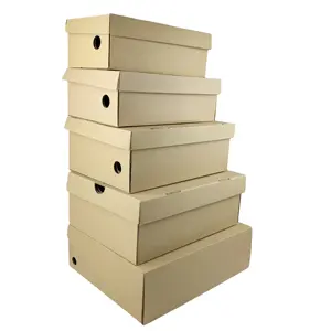 Custom Paper Corrugated Packaging Kraft Sneaker Shoe Boxes