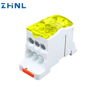 Conectores de cable eléctrico UKK 125A, caja de conexiones de distribución de energía monofásica <span class=keywords><strong>unipolar</strong></span> universal, bloque de terminales de carril Din - Product Image 4