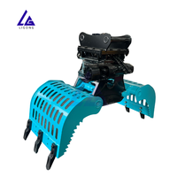 Grappin de tri non rotatif pour excavatrice, livraison rapide, conforme CE, prêt à être expédié, hydraulique, robuste, pour le tri des déchets C&D