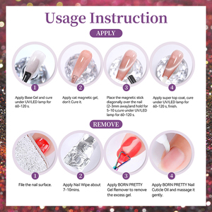 BORN PRETTY 10ml Vernis Gel Holographique <span class=keywords><strong>Effet</strong></span> Œil de Chat Pailleté Ultra Brillant Réfléchissant OEM pour Nail Art - Product Image 6