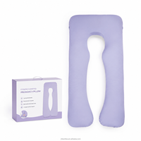 Oreiller de maternité portable en forme de U pour la grossesse, en coton PP et mousse à mémoire de forme, ergonomique, pour le soutien corporel, idéal pour les voyages, OEM