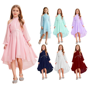 Vestidos de princesa personalizados al por mayor para niñas de 4 a 16 años, vestidos de flores para bodas, fiestas, graduaciones infantiles. - Product Image 1