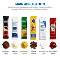 Multi-lane verpakkingsmachine voor instant dranken, zoals thee, matcha, fruitdranken en warme chocolademelk in stickverpakkingen