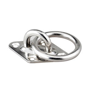 Bases de Cubierta en Forma de Diamante de Acero Inoxidable M8*80*50 con Puntas Redondeadas para Puertas, Herrajes Marinos para Colgar Ventiladores y Lámparas - Product Image 1