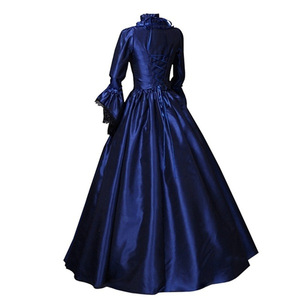 Vestido gótico <span class=keywords><strong>de</strong></span> retazos <span class=keywords><strong>de</strong></span> encaje <span class=keywords><strong>de</strong></span> corte victoriano Medieval, <span class=keywords><strong>disfraz</strong></span> <span class=keywords><strong>de</strong></span> fiesta <span class=keywords><strong>de</strong></span> <span class=keywords><strong>bruja</strong></span> <span class=keywords><strong>de</strong></span> Halloween, vestido Maxi <span class=keywords><strong>de</strong></span> manga larga <span class=keywords><strong>con</strong></span> cuello cuadrado - Product Image 5