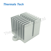 Disipador de calor mecanizado CNC de aluminio de 60*60*48mm con aletas altas para interruptor industrial