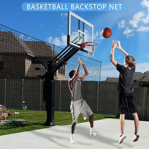 Filet de protection encastré sur mesure 30x10 pieds, robuste, multi-sports pour le basketball et le football - Product Image 3