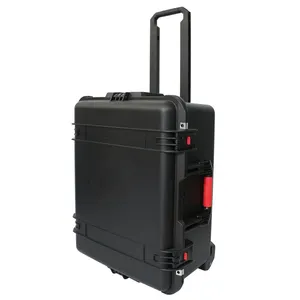 Waterproof PP Material Plastic Trolley Case Hard Duty Safety Tool Box with Custom Foam