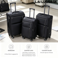 Tas Koper Kain Oxford Multi-Kantong dengan Tag ID Terintegrasi, Tas Perjalanan Softside untuk Pengorganisasian Barang