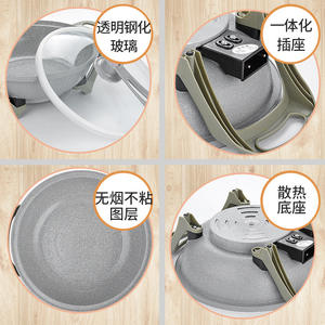 Marmite électrique Dg09 avec couvercle en verre trempé, grande capacité, cuiseur vapeur tout-en-un pour usage domestique - Product Image 4