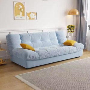 Canapé-<span class=keywords><strong>lit</strong></span> convertible moderne <span class=keywords><strong>en</strong></span> tissu, sièges inclinables, design pliable, causeuse <span class=keywords><strong>2</strong></span> places, hauteur réglable <span class=keywords><strong>en</strong></span> fer, confortable pour salon - Product Image 2