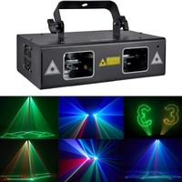 Mini projecteur laser RGBWA 15W pour scène, projection de motifs, KTV, bar, salle privée, fête, disco, faisceau, stroboscope, balayage dynamique