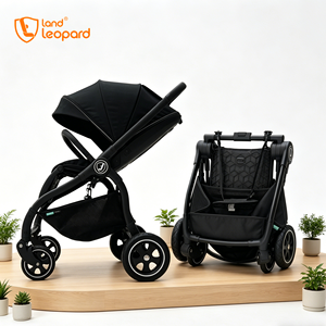 Poussette pliable 3-en-1 pour bébé avec cadre en aluminium, capacité de charge de 20 kg, siège réversible bidirectionnel, roues en PU de 9 pouces, conforme à la norme EN1888 - Product Image 1