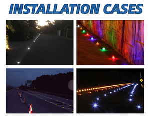 Factory Outdoor <b>Solar</b> Powered Super Bright LED <b>Light</b> Flashing Mode for Pathway Road Studs Plastic Material Reflective - Product Image 3