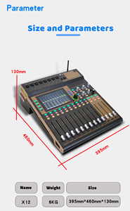 <span class=keywords><strong>มิ</strong></span><span class=keywords><strong>ก</strong></span><span class=keywords><strong>เซอร์</strong></span>เสียงไฮบริด Compact X12 12 <span class=keywords><strong>ช</strong></span>่อง พร้อม EQ 7 แบนด์ในตัว และเครื่องเล่น MP3 สำหรับ<span class=keywords><strong>ก</strong></span>ารบันทึกเสียงในสตูดิโอและการประ<span class=keywords><strong>ช</strong></span>ุม - Product Image 5