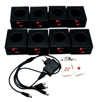 Système de Tir de Feux d'Artifice à Distance 8 Canaux Rechargeable BD08 pour Fontaines d'Intérieur - Machine Pyrotechnique Froide à 8 Cues